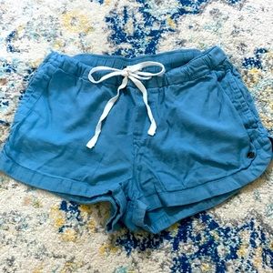 ROXY pull on light blue surfing cotton shorts